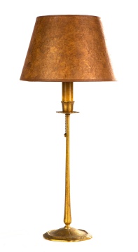 Tiffany Studios Bronze Candlestick Lamp